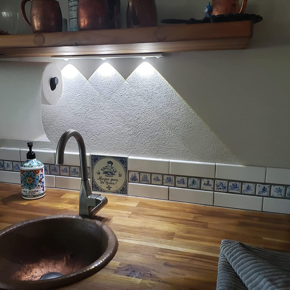 Luminária LED com Sensor Efeito Montanha