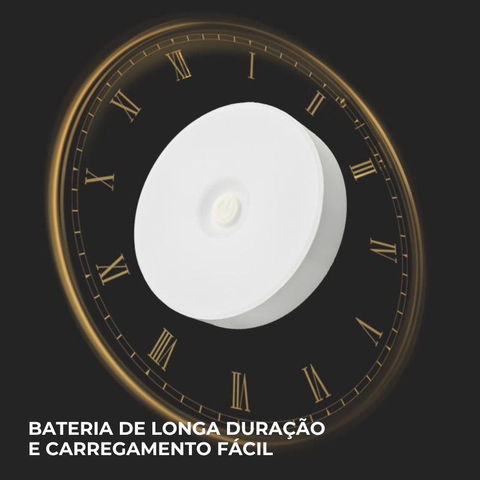 Luminária LED com Sensor Redonda