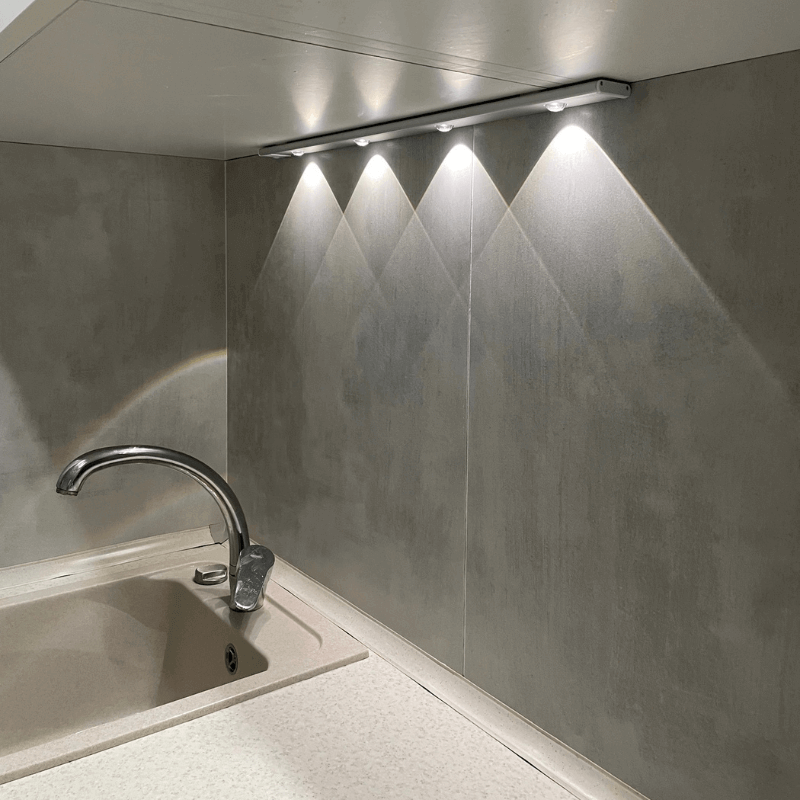 Luminária LED com Sensor Efeito Montanha