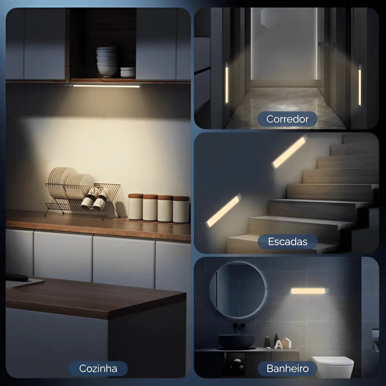 Luminária de LED com Sensor LumiHome