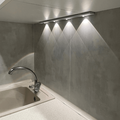Luminária LED com Sensor Efeito Montanha