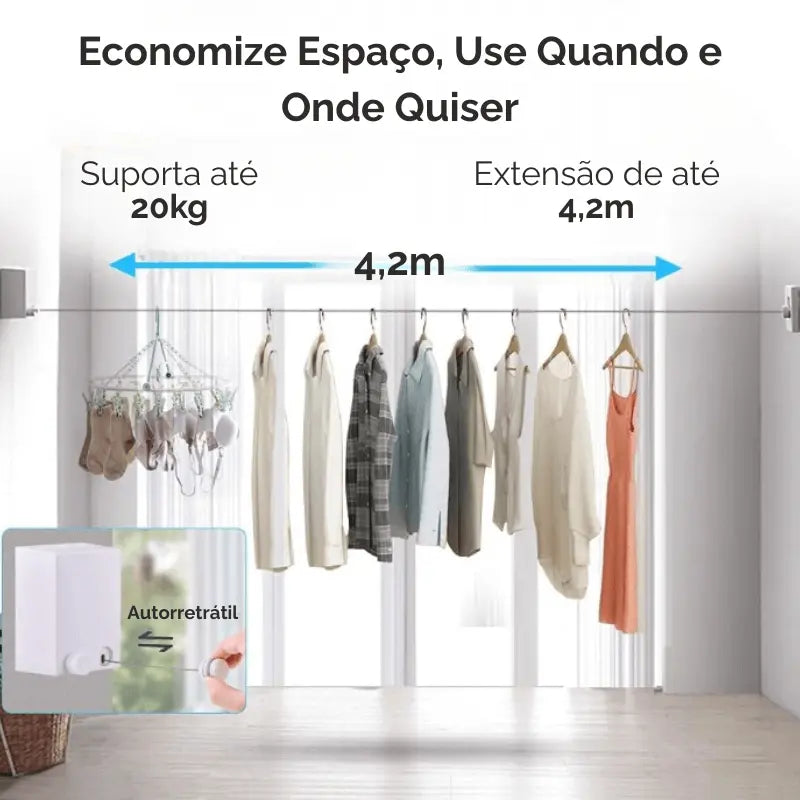 Varal Retrátil SlimHome